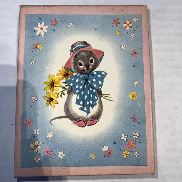 Vintage Mice Blank Note Cards 10 + envelopes, Unused - Picture 5 of 5